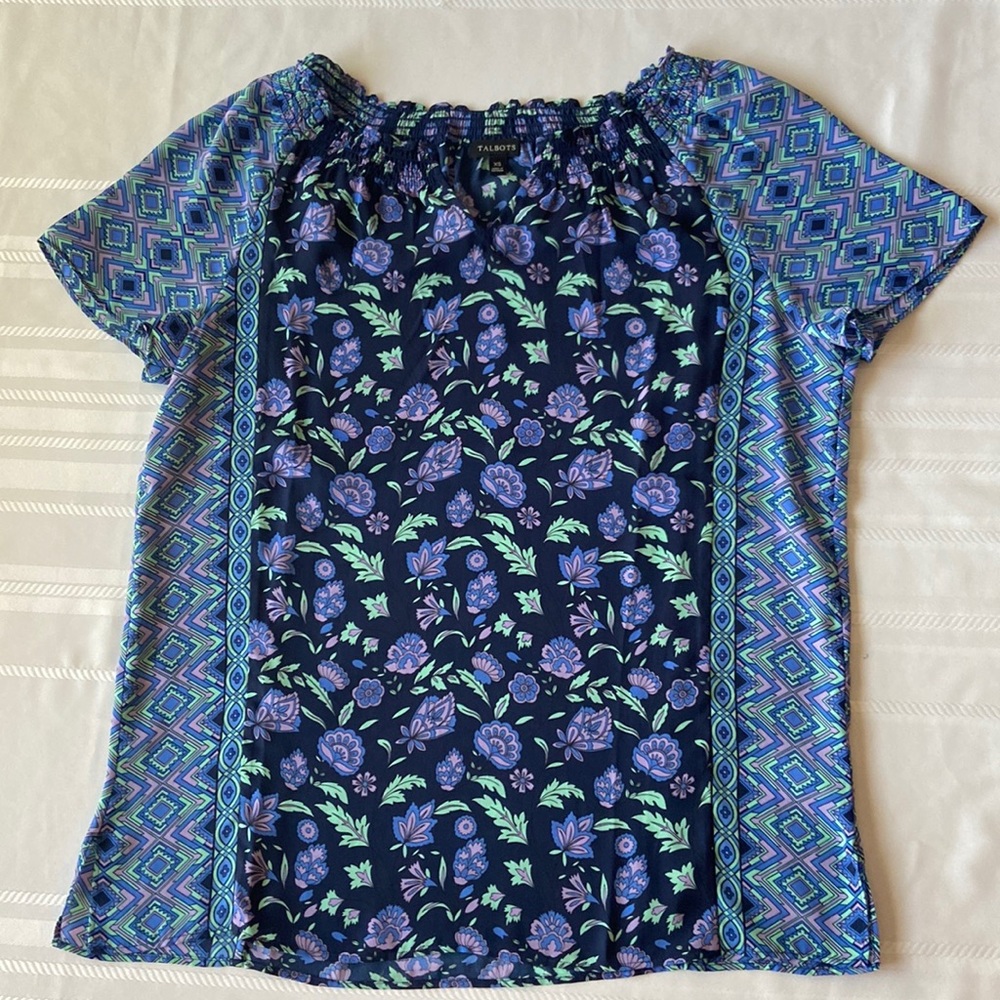 Talbots Short Sleeve Blouse